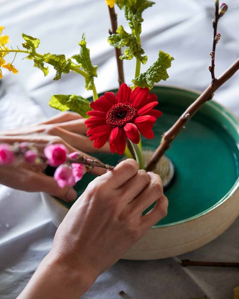 Ikebana Classes in Japan