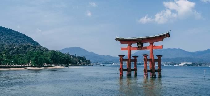 The floating torii at Miyajima