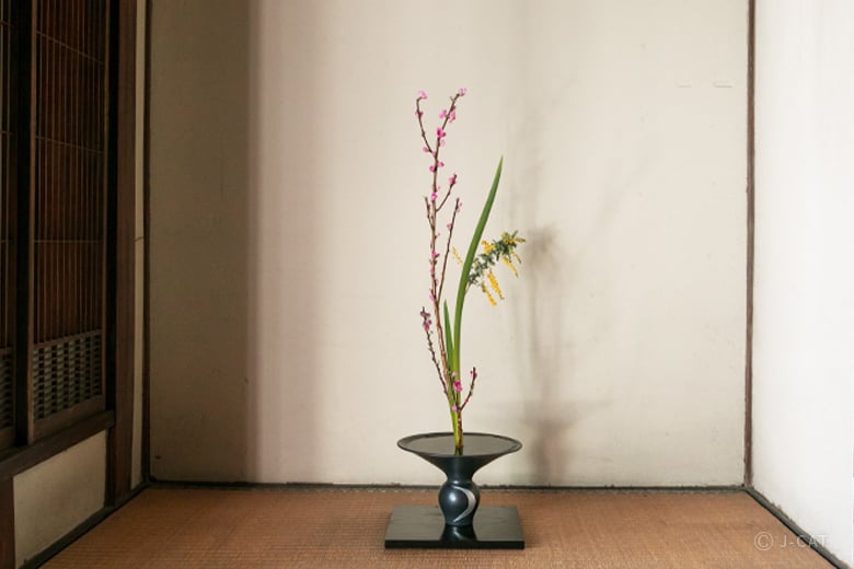Traditional Ikebana with an Ikenobo Master ーmatcha tea time